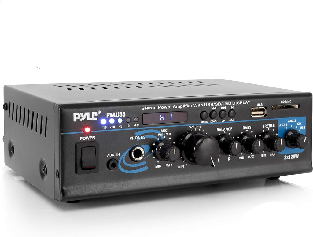 2X120W Dual Channel Stereo Power Amplifier E918601