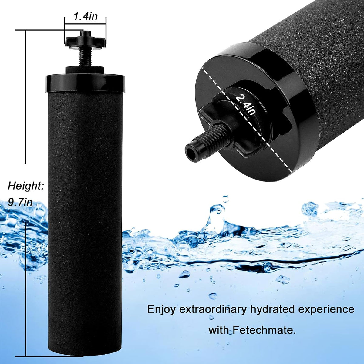 Black Water Filter Replacement Filters 4 Pack H862189