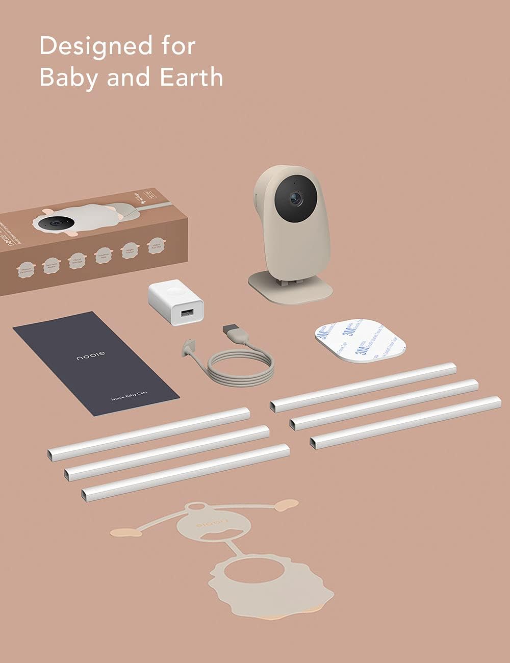 Baby Monitor 1080P Night Vision Camera and Audio Q992