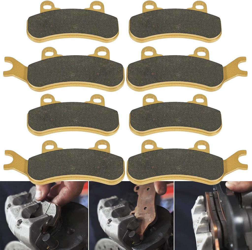 Brake Pads Front & Rear Replacement Severe Duty Metal 4 Set B817