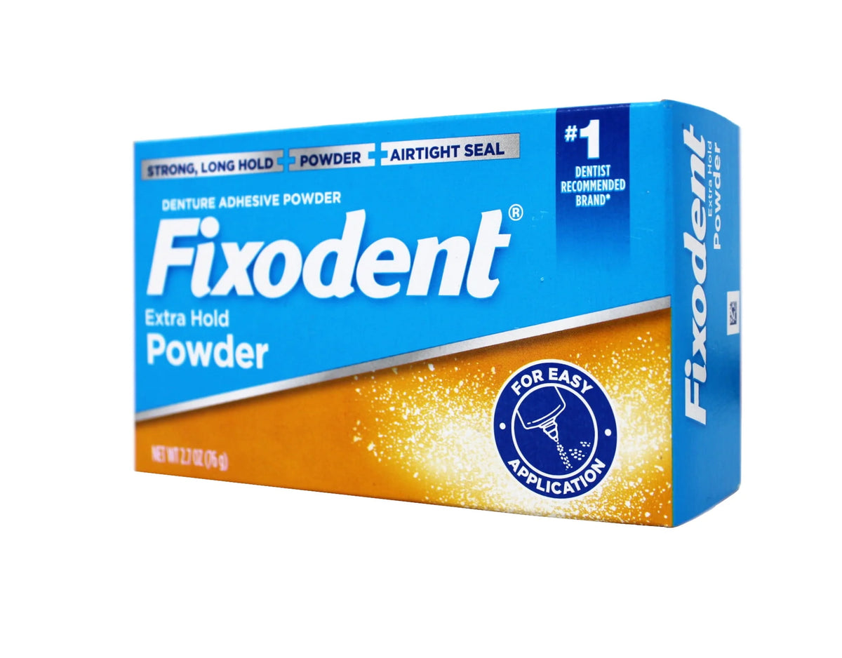 Denture Adhesive Powder Extra Hold 2.70 oz (Pack of 6) Y86606
