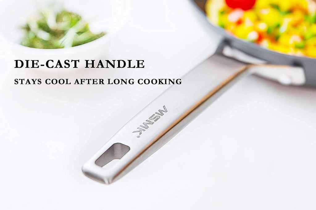 10-inch Nonstick Stainless-steel Frying Pan with Lid Q1771