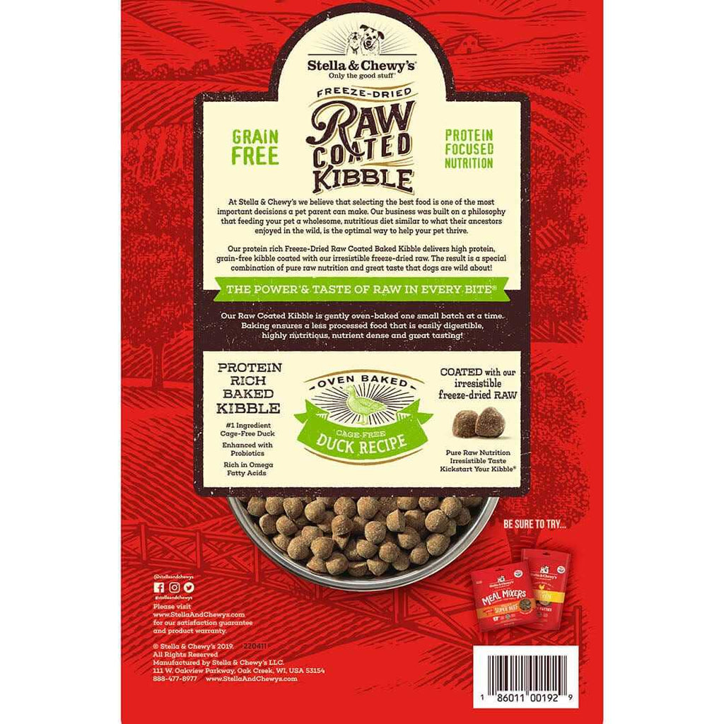 Duck Raw Coated Kibble Dog Food P56670