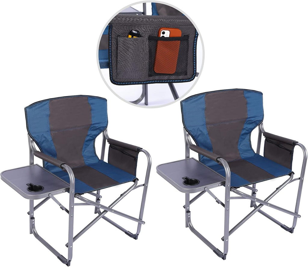 Folding Camping Chair with Side Table K89731