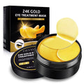 24K Gold Eye Mask, 30 Pairs Gel Under Eye Patches Q936