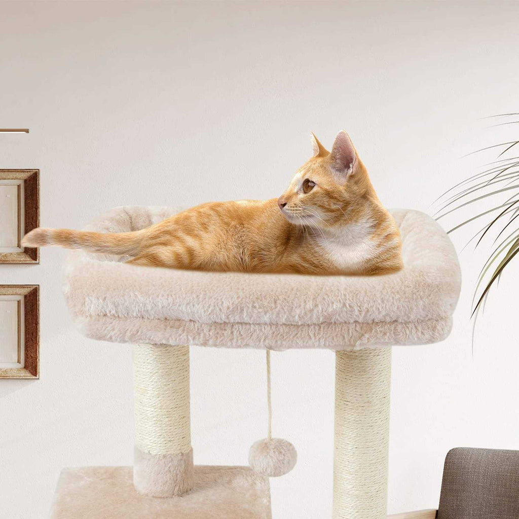 Cat Tree with Scratching Posts and Jump Platform T83576