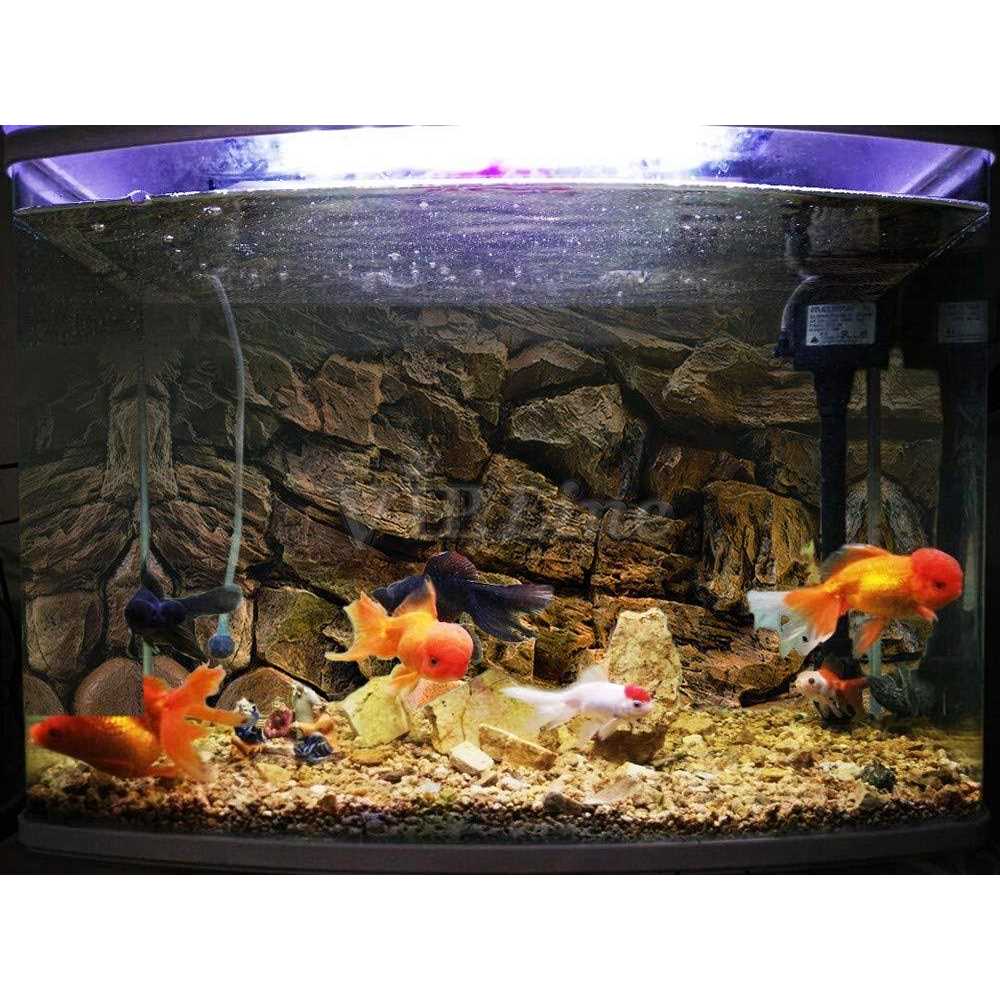 Rock Wall Aquarium Background Poster Fish Tank Decor F416918