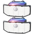 Solar Outdoor Lights 2Pack 252 LED Motion Sensor IP65 Waterproof G7027