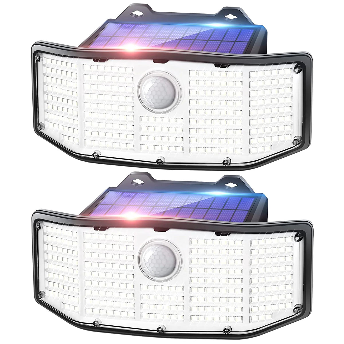 Solar Outdoor Lights 2Pack 252 LED Motion Sensor IP65 Waterproof G7027
