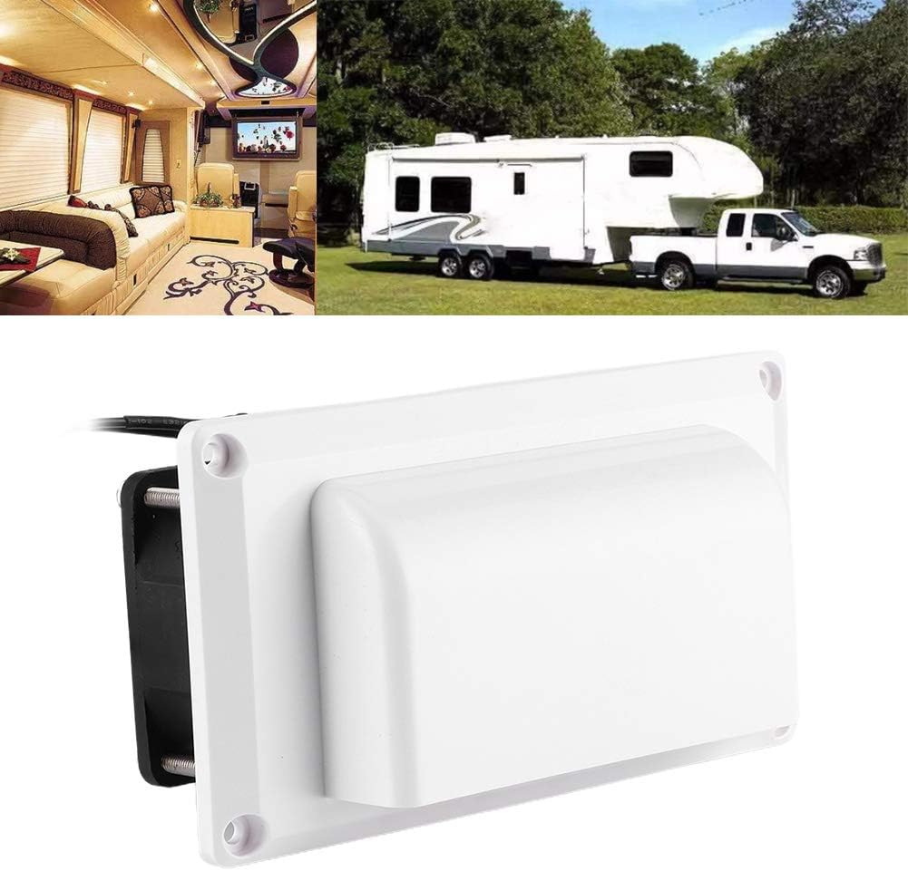 12V 25W RV Side Air Vent Exhaust Fan with Mounting Screws U3625