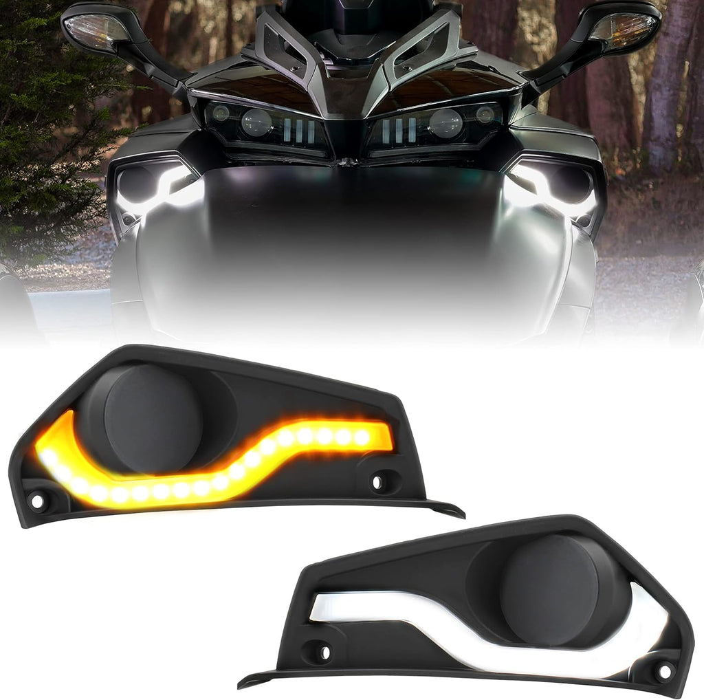 Fog Lights Cover with Daytime Running Light 2PCS S4077