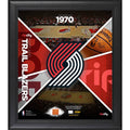 Framed Team Impact Collage with Game-Used Basketball M211