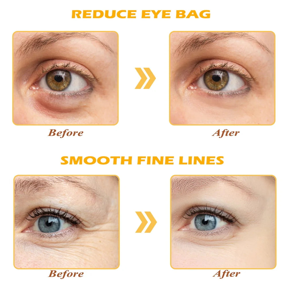 24K Gold Eye Mask, 30 Pairs Gel Under Eye Patches Q936