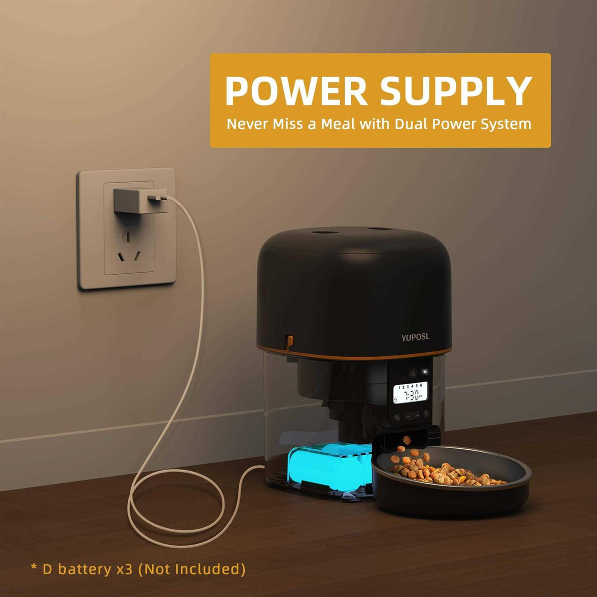 Automatic Cat Feeder 68oz Cat Food Dispenser F589