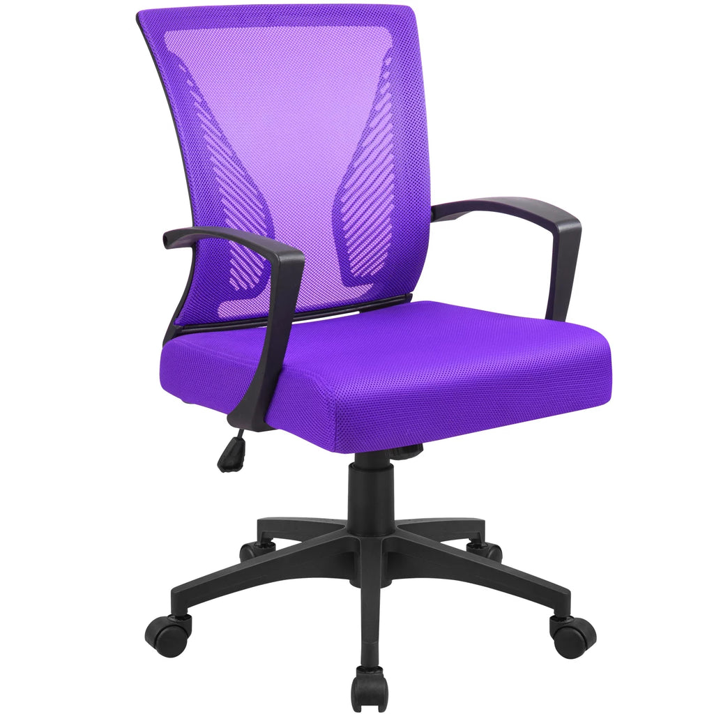 Blue Ergonomic Mesh Office Chair with Armrest R789
