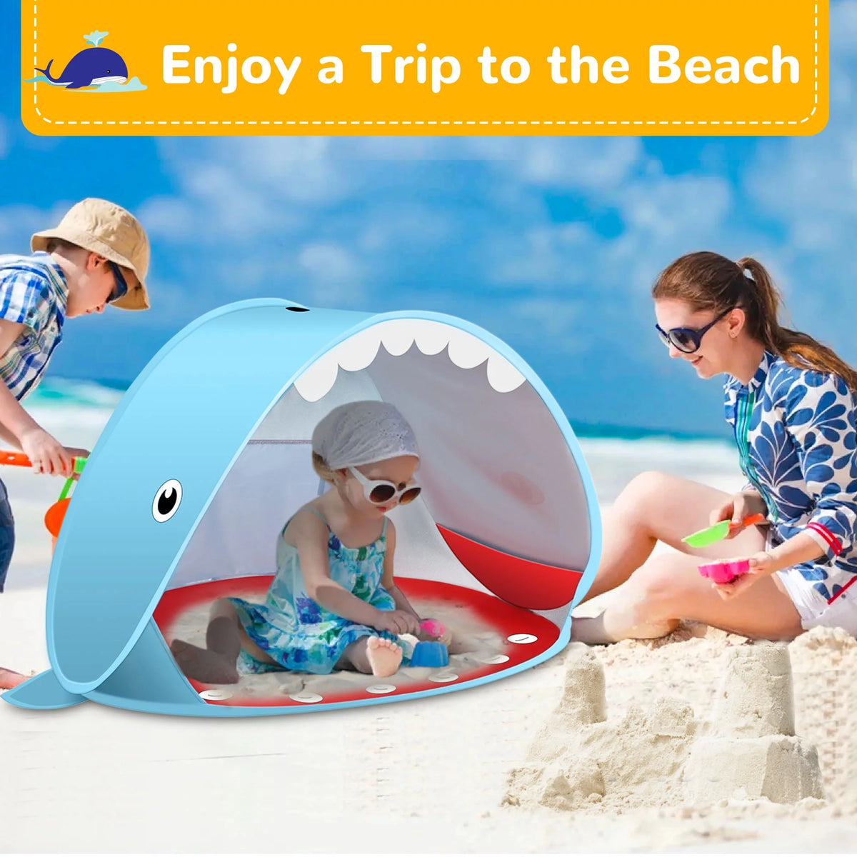 Pop up Beach Tent with UPF 50+ UV Protection T77371