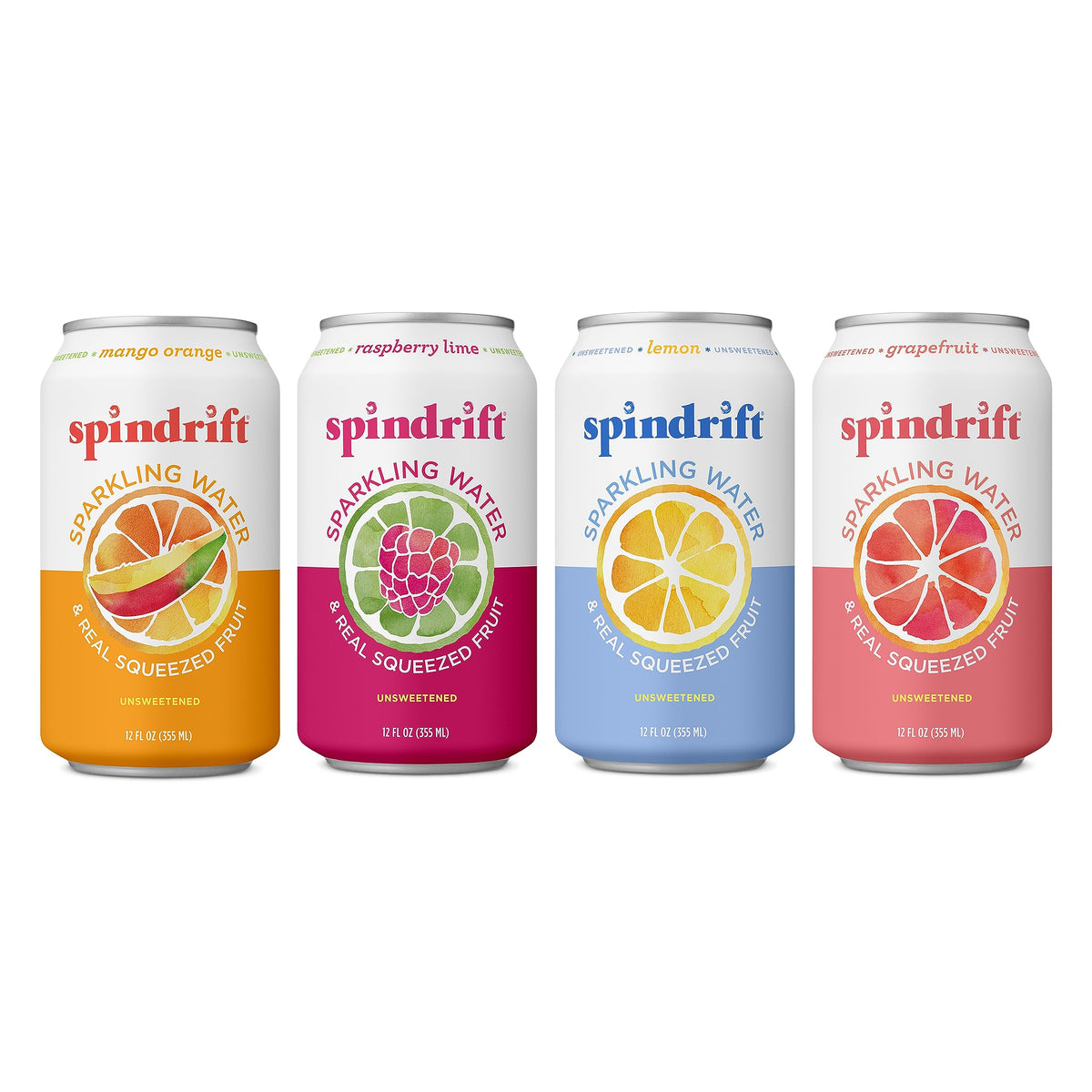 4 Flavor Variety Pack Sparkling Water 12 Fl Oz (Pack Of 20) U8733