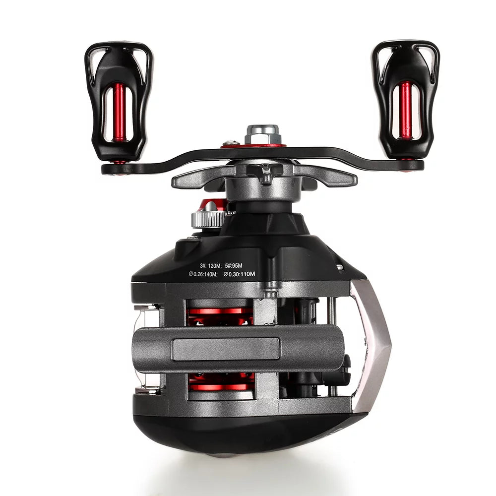 12 + 1 Ball Bearings Baitcasting Fishing Reel with Magnetic Brake B627