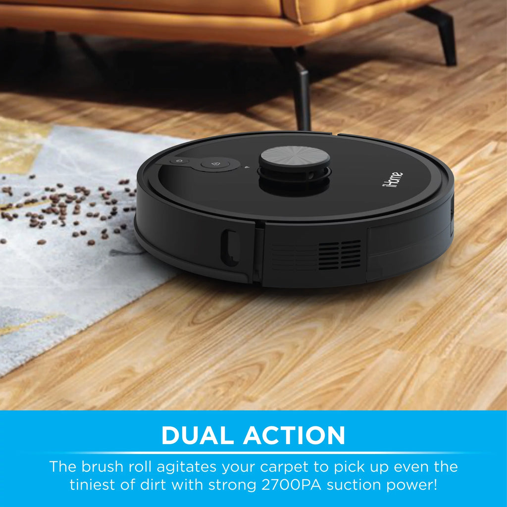 Robot Vacuum with LIDAR Navigation, 150 Min Runtime, 2700pa Suction E999763