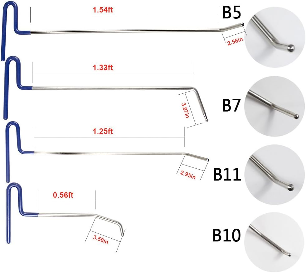 Dent Repair Kit 9Pcs with Air Wedge Alignment Tool A907925