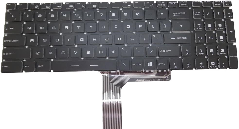Laptop Keyboard UK Without Frame Crystal Keycap G3830