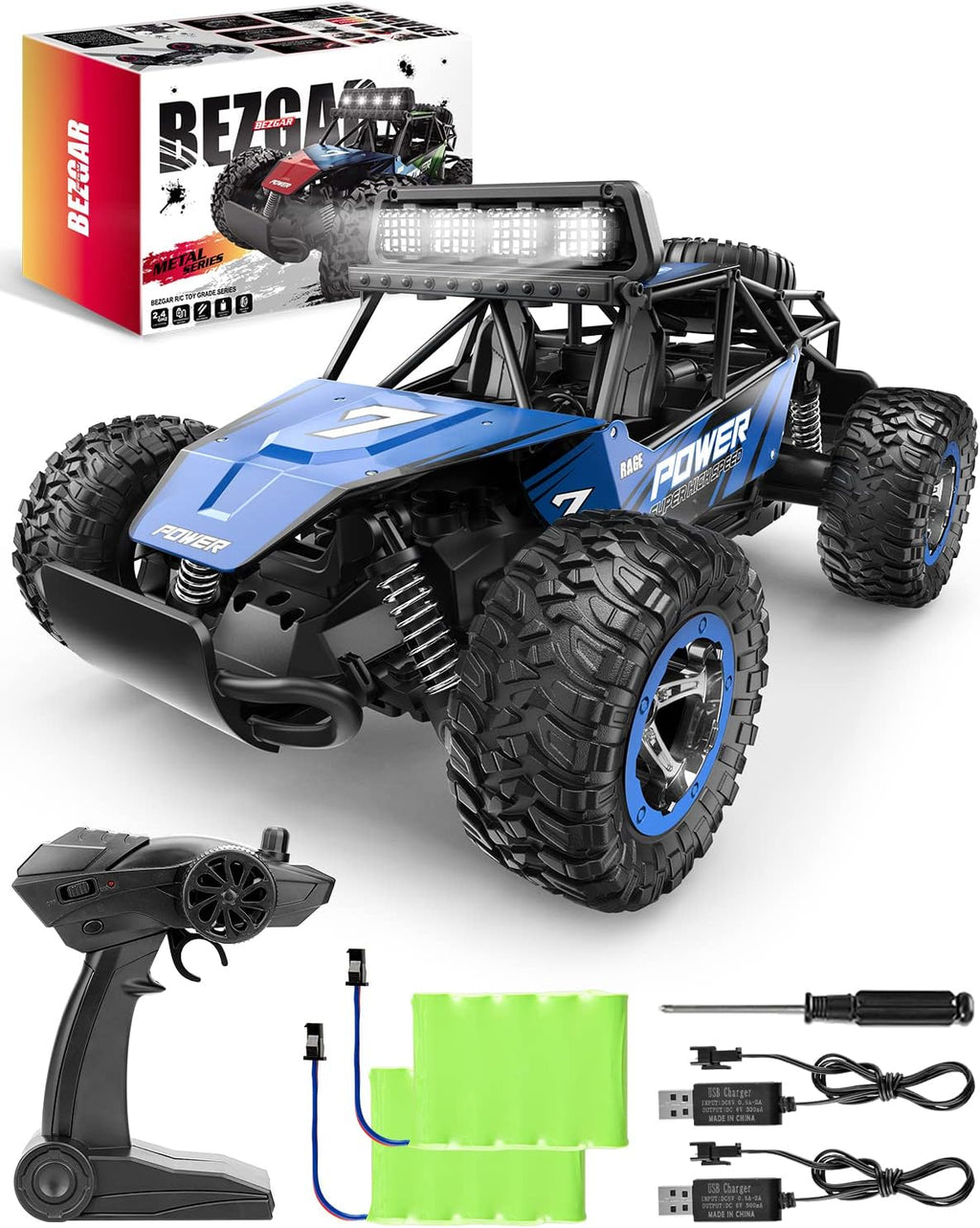 1:14 Scale Remote Control Car 2WD 20 Km/h Off Road Truck V6594