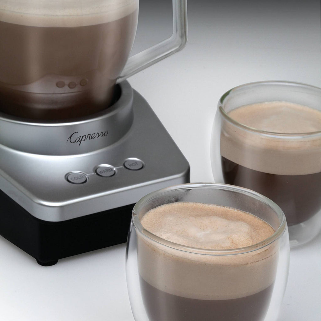 Silver/Black 12 oz Milk Frother W65243