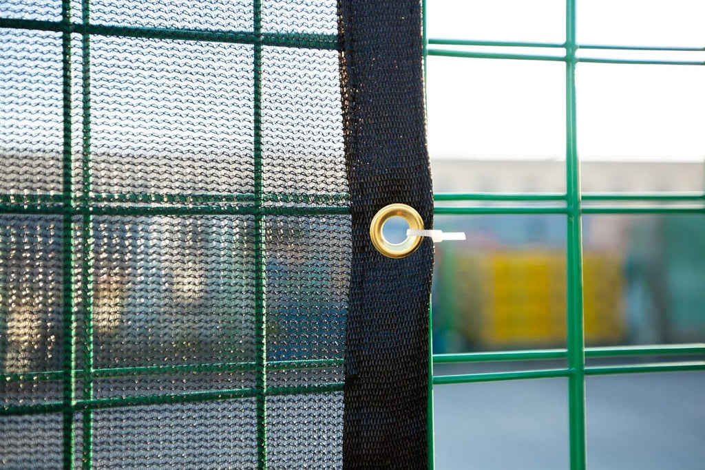10 FT X 12 FT Heavy Duty Black Knitted Mesh Tarp with Grommets O4346