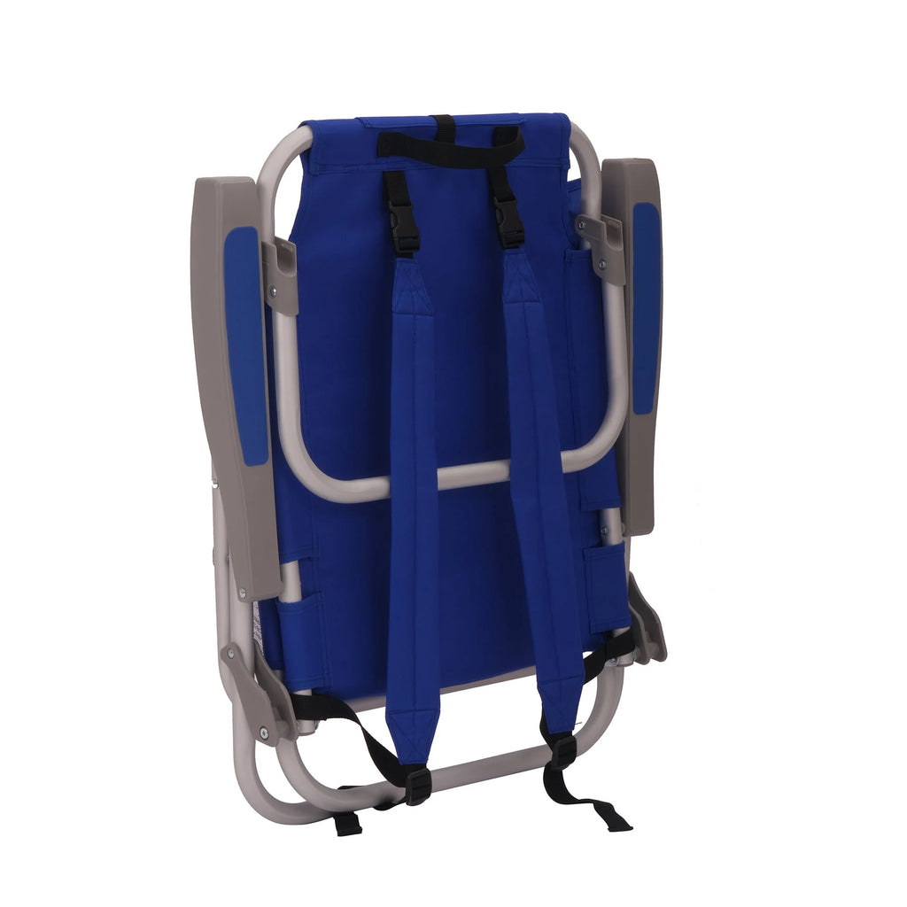 Blue Lay Flat Backpack Beach Chair N888