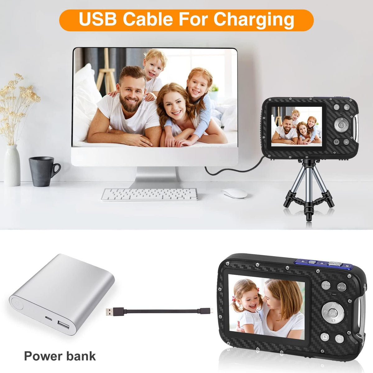 Waterproof 1080P 21MP Digital Camera U191404