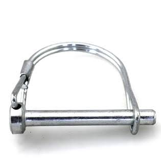 100 Pcs 3/8 x 1-1/2 Round PTO Trailer Hitch Pin Zinc Clear Silver N46893