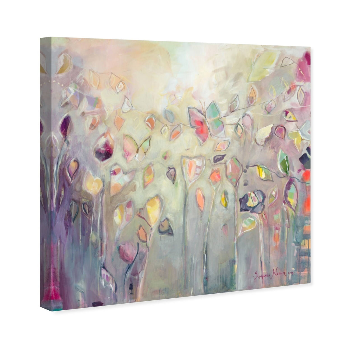 Purple Butterfly Canvas J162