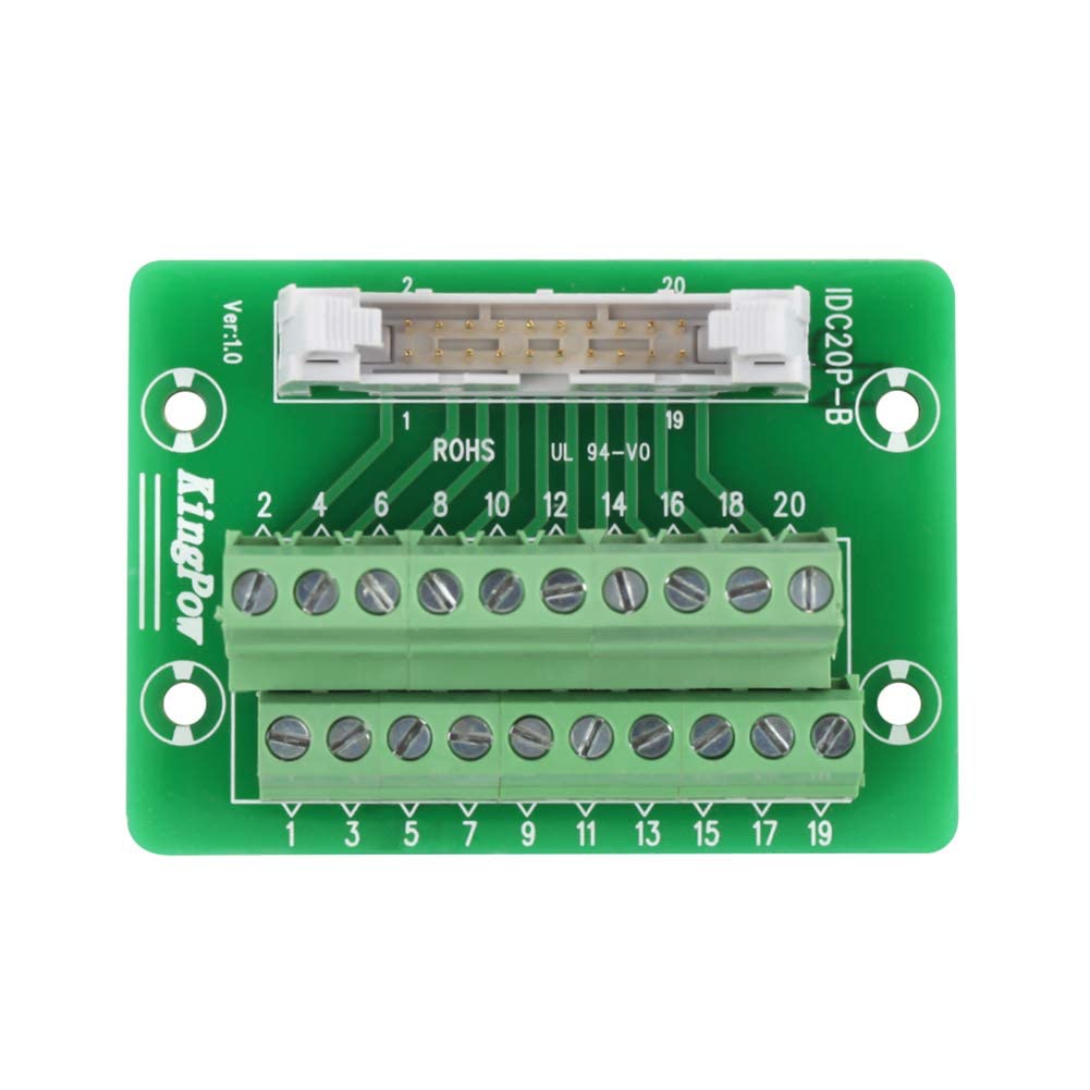2x10 20Pins Male Header Terminal Block Connector Pack of 2 J578
