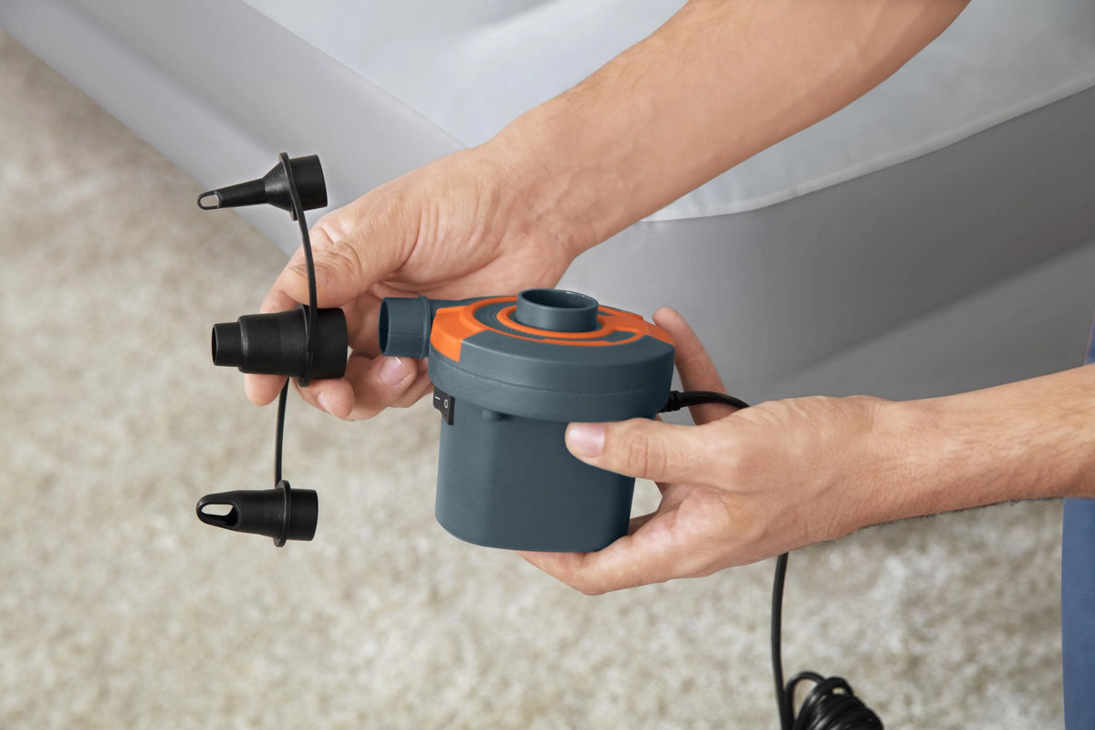 Electric Air Pump Grey and Orange J6376
