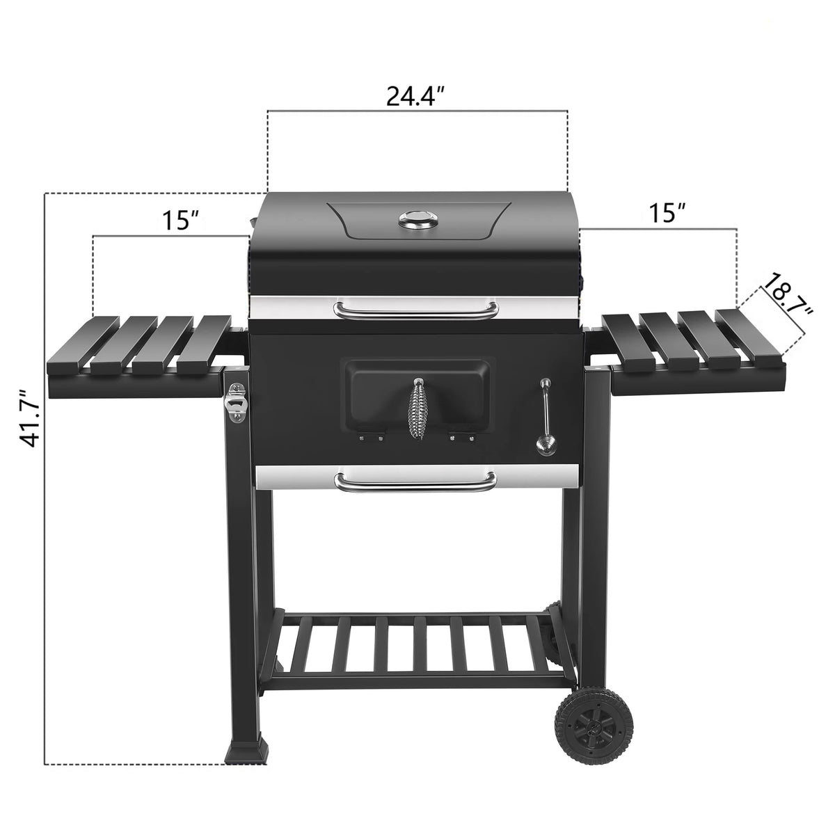 Charcoal Grill with Wheels X829