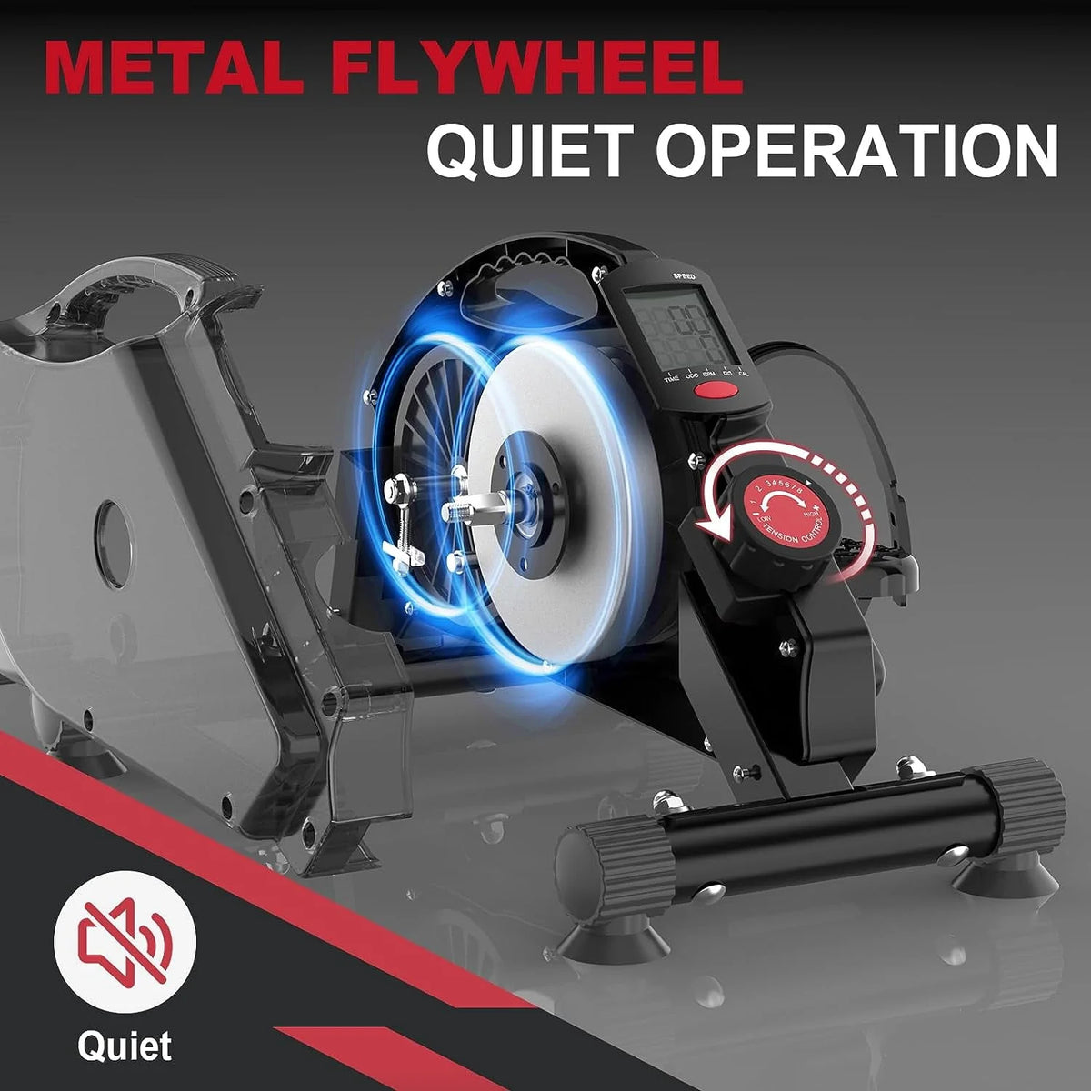 Under Desk Magnetic Mini Exercise Bike V73853