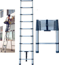 8.5ft Stainless Steel Telescopic Non-Slip Ladder W681