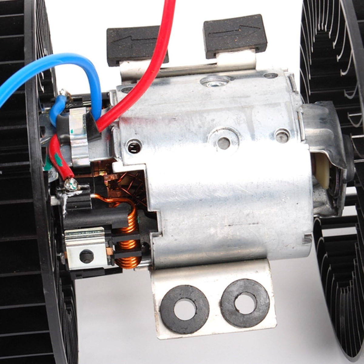 Front Heater Blower Motor with Dual Fan Cage N7854