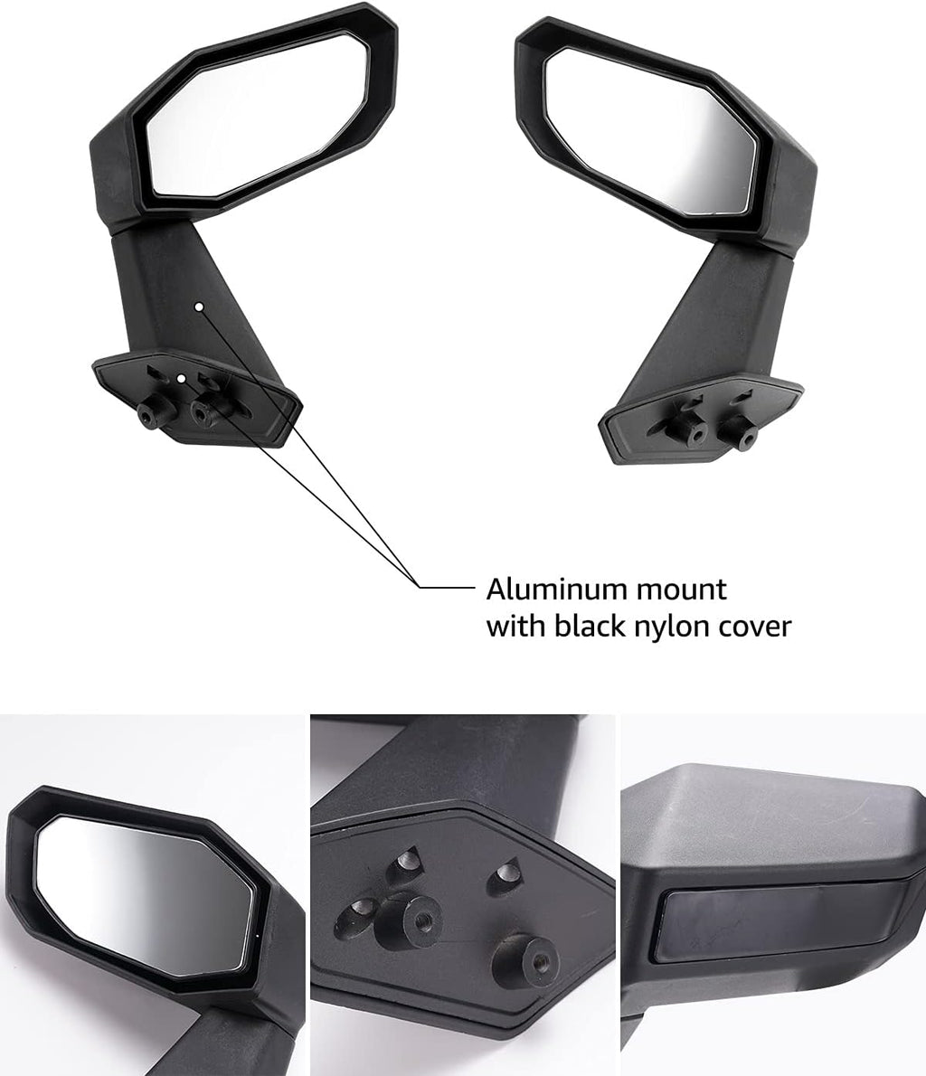 Black Adjustable Convex Side Mirrors J323981