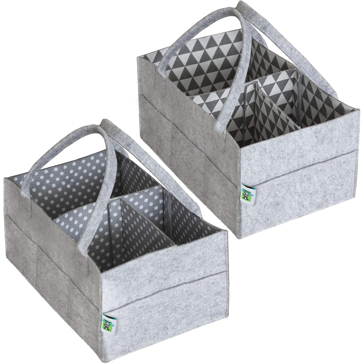 Baby Diaper Caddy Organizer Set of 2 with Handles R2354