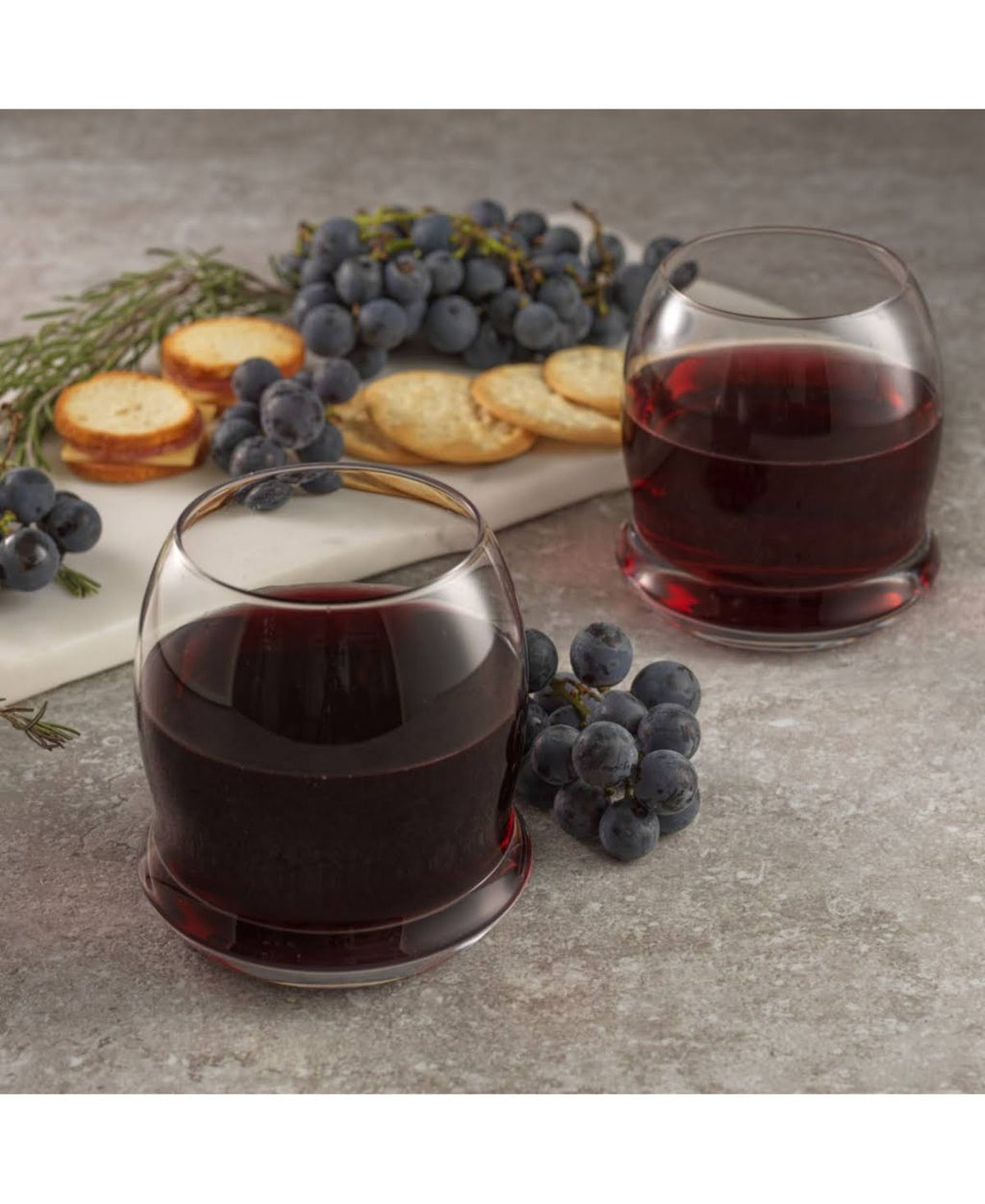 Stemless Wine Glasses Set of 4 Clear S34732