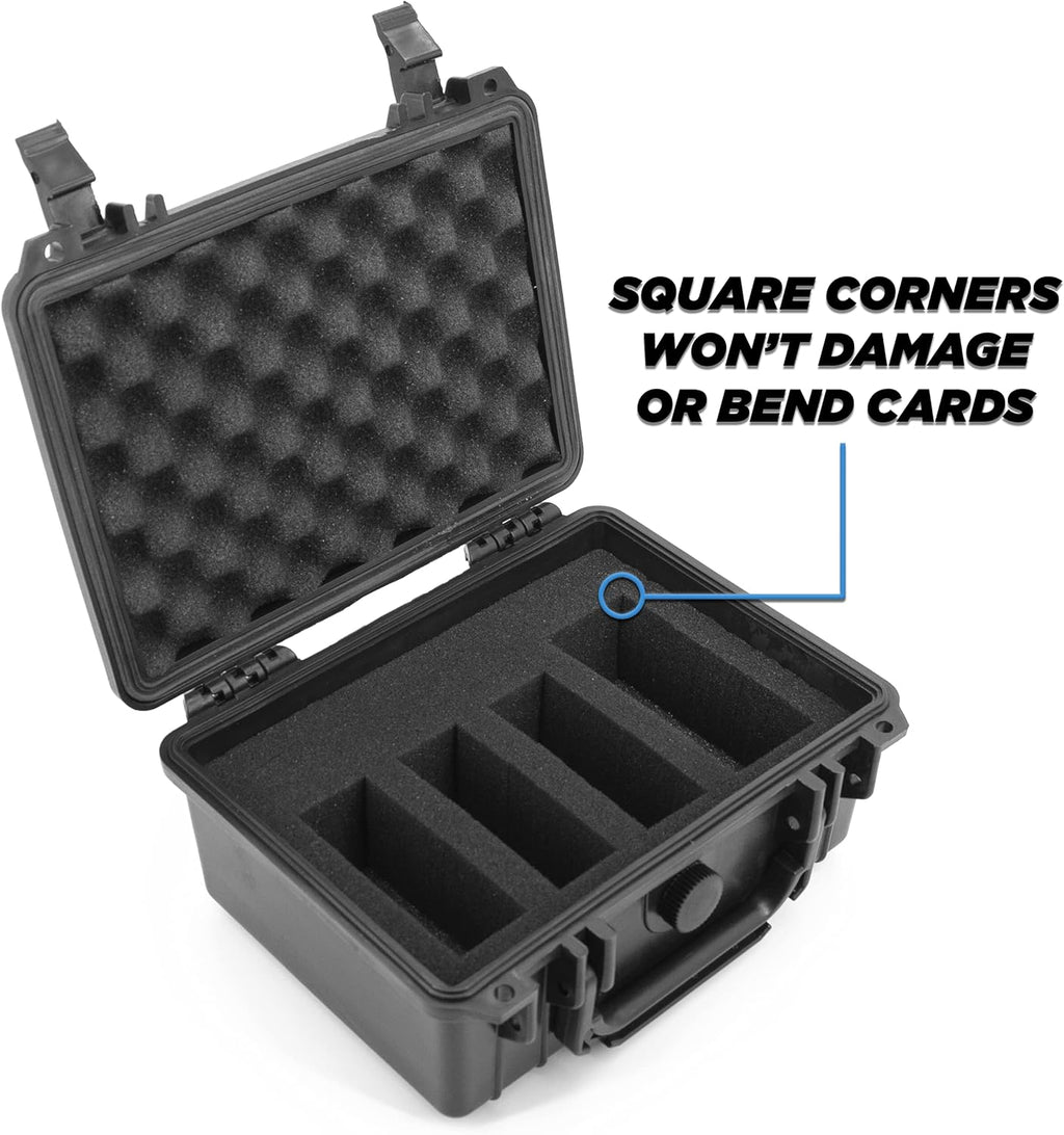 Waterproof 550 Card Trading Card Case with Foam Interior G92801