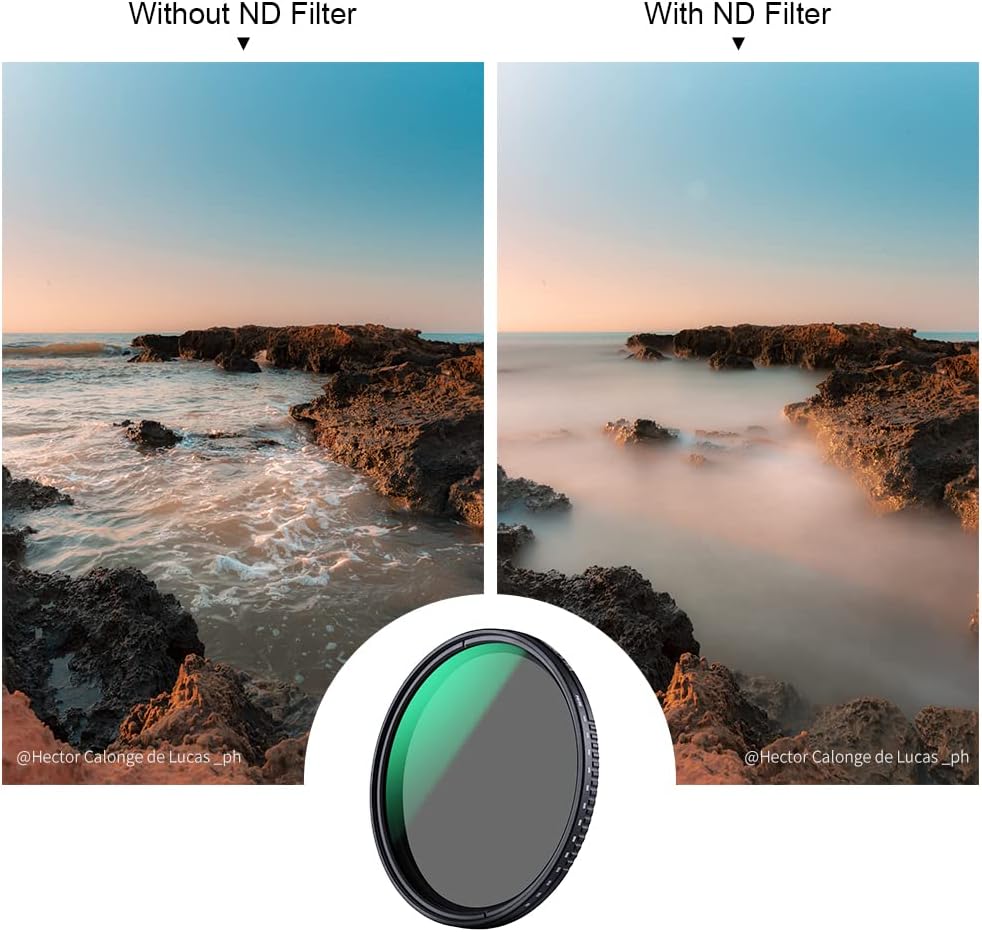 77mm Variable ND3-ND1000 Neutral Density Lens Filter X329