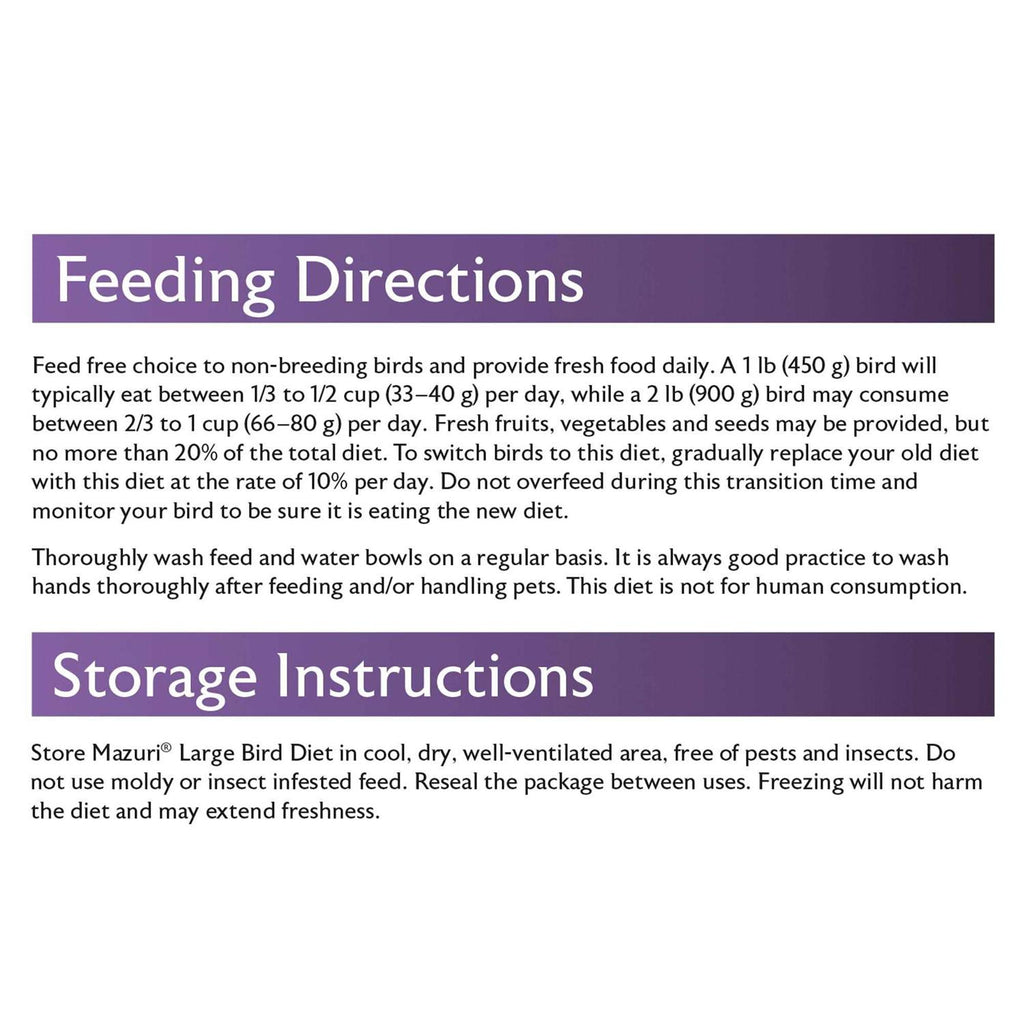 Large Bird Food Y444