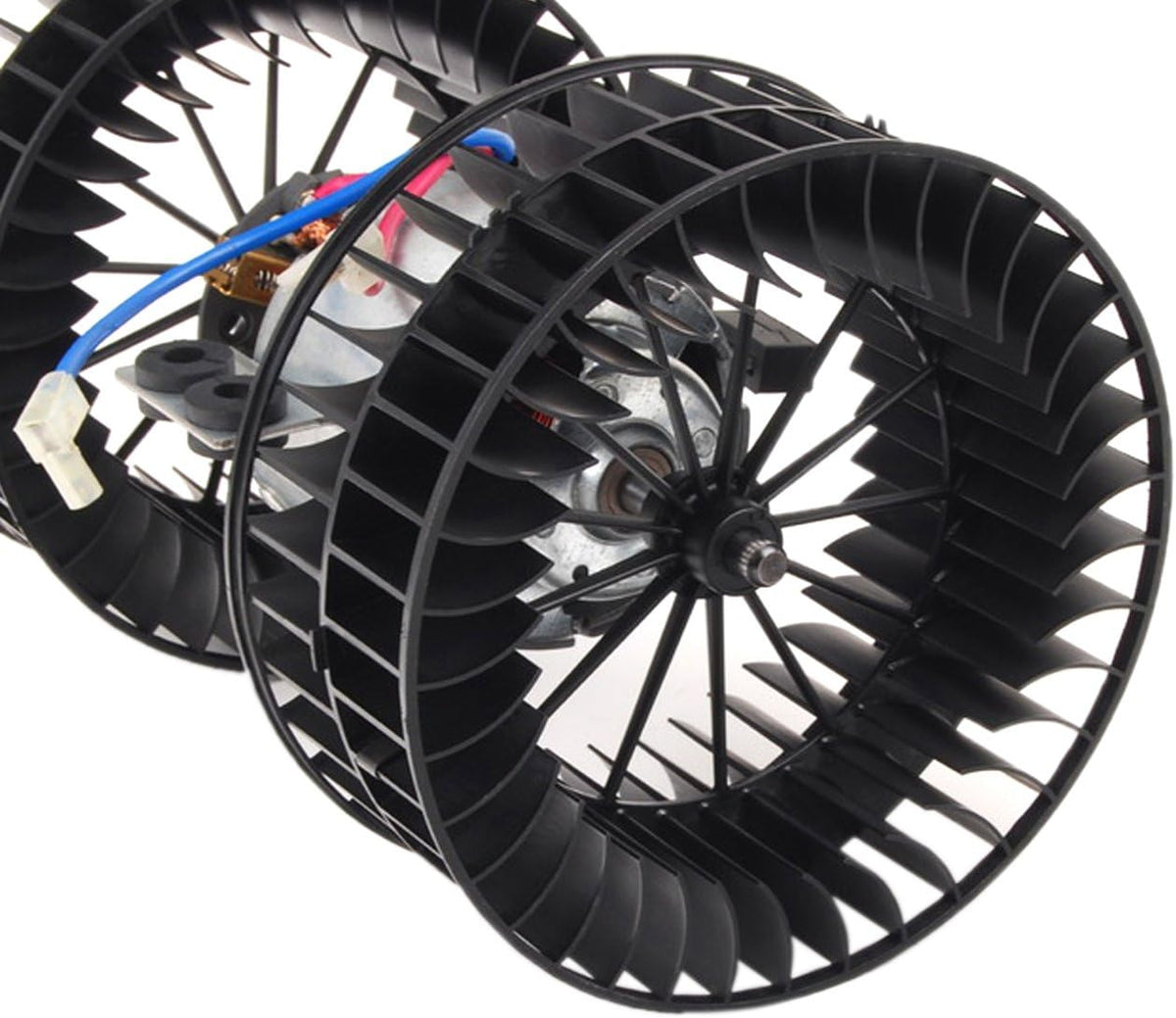 Front Heater Blower Motor with Dual Fan Cage N7854