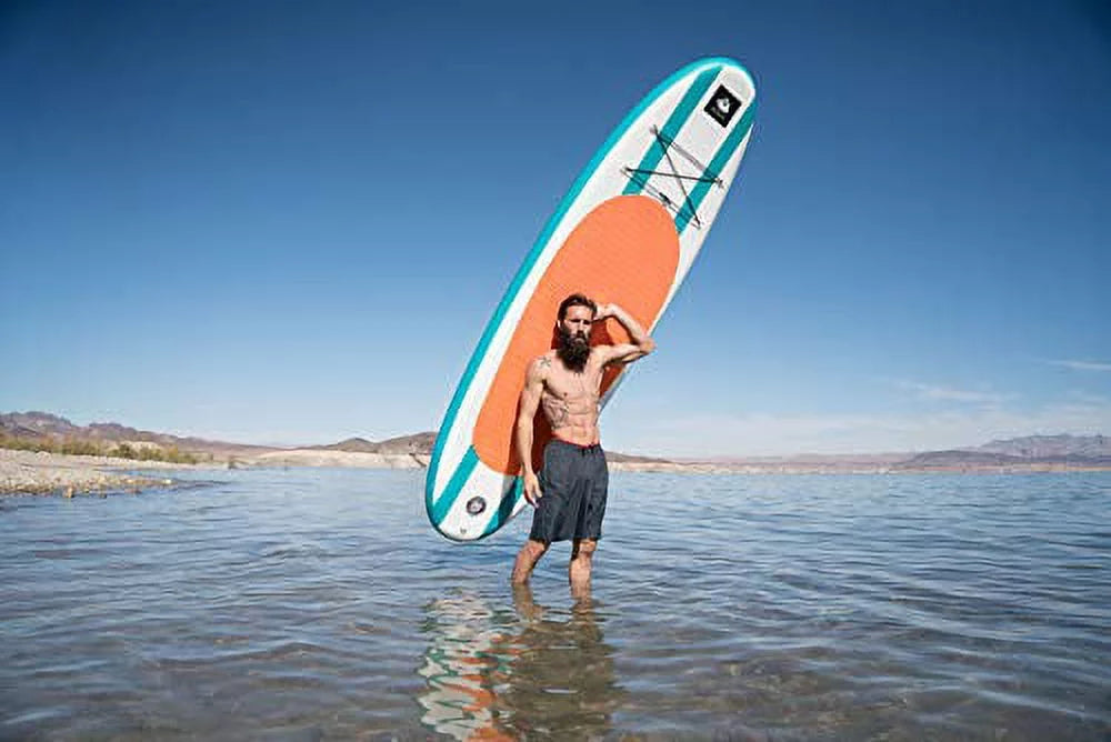 Inflatable Stand Up Paddle Board with Backpack, Non-Slip Deck, Leash, Paddle and Hand Pump N683