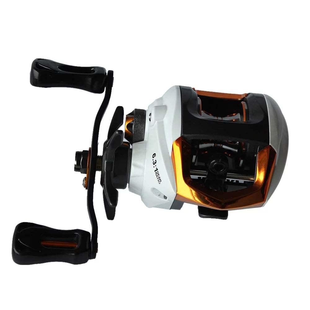 12 + 1 Ball Bearings Baitcasting Fishing Reel with Magnetic Brake B627
