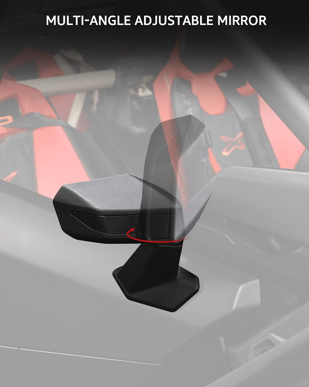 Black Adjustable Convex Side Mirrors J323981