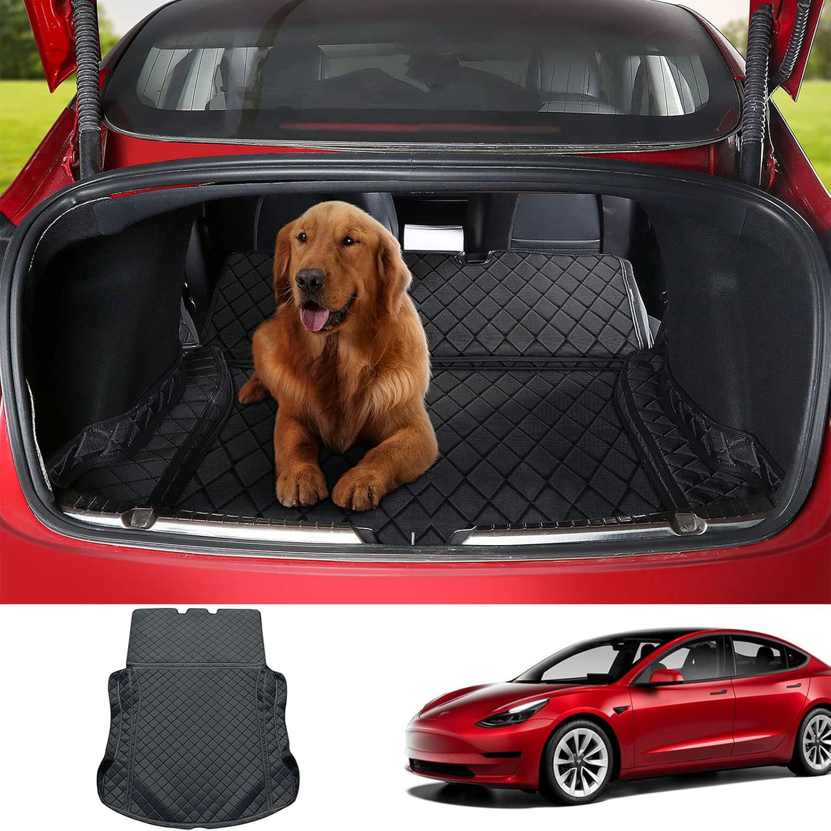 Black Waterproof Trunk Pet Mat C8994