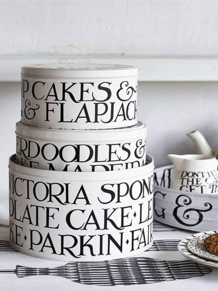 Black Set of 3 Cake Tins X823801